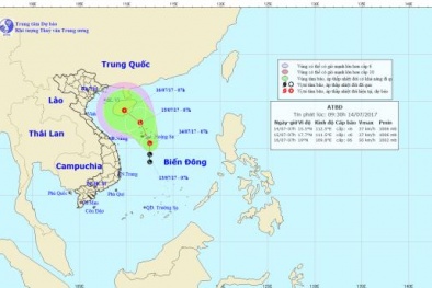 Tin tức mới nhất về áp thấp nhiệt đới trên biển Đông