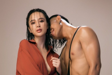 Angela Phương Trinh mang bầu với host The Face Hữu Vi