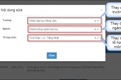 Hôm nay, thí sinh chính thức bắt đầu được thay đổi nguyện vọng