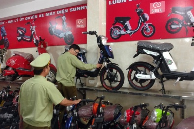 Lực lượng quản lý thị trường tịch thu hàng loạt xe đạp điện giả, nhái HKbike