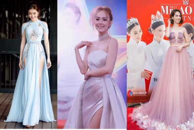 Với những bộ đầm pastel, Huyền Mi và Ngọc Trinh lọt top sao mặc đẹp nhất tuần
