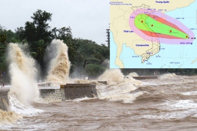 Tin bão số 10: Cơn bão mạnh nhất trong năm đang lao thẳng vào miền Trung