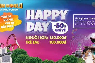 'Thứ tư vui vẻ - giá rẻ cực shock' tại Sun World Danang Wonders