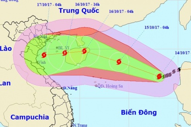 Tin bão số 11: Liên tục tăng cấp, miền Bắc lại nguy cơ lụt nặng