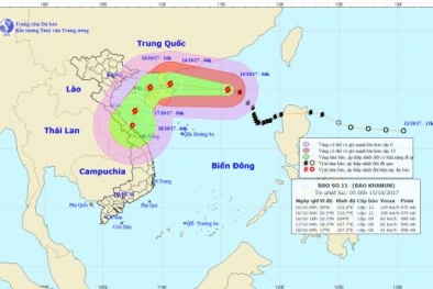 Tin bão số 11: Bão số 11 diễn biến phức tạp, nguy cơ mưa lớn trên diện rộng