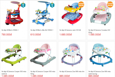 Cần kiểm soát chất lượng xe tập đi dành cho trẻ em
