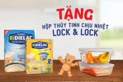 Tặng hộp thuỷ tinh chịu nhiệt cao cấp LOCK & LOCK khi mua Ridielac