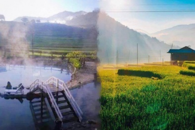 Mùa đông này nhất định phải đến Yên Bái ngâm mình trong suối nước nóng, ngắm ruộng bậc thang