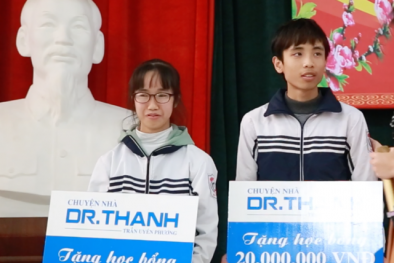 Học bổng 'Chuyện nhà Dr.Thanh' bắt đầu nâng cánh ước mơ cho học sinh nghèo trong ngày giáp Tết