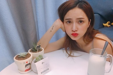 Ngỡ ngàng trước gương mặt khi không trang điểm của Hương Giang Idol