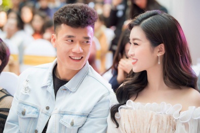 Dân mạng 'phát cuồng' vì khoảnh khắc Mỹ Linh tình tứ cùng thủ thành Bùi Tiến Dũng