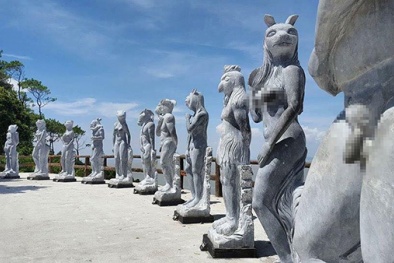 Vườn tượng 'khỏa thân' ở Hải Phòng, dư luận dậy sóng vì hình ảnh 'phản cảm'