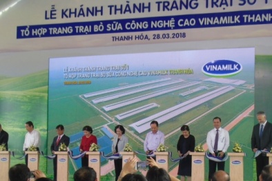 Vinamilk khánh thành trang trại số 1 thuộc Tổ hợp trang trại bò sữa công nghệ cao 