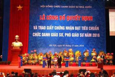 Sau rà soát, thêm 53 người đạt tiêu chuẩn GS, PGS năm 2017