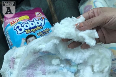 Cận cảnh bỉm Booby giả giống 'y như thật', bán lãi gấp 4 lần