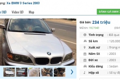 Những chiếc ô tô BMW cũ này đang rao bán tầm giá 200 triệu tại Việt Nam 