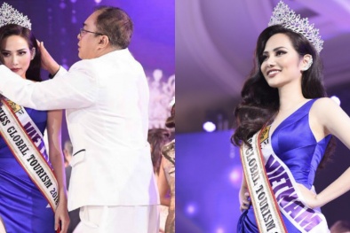 Diệu Linh bị 'quên' trao vương miện sau khi được xướng tên tại Nữ hoàng Du lịch A13win Ưu đãi Vip 2018