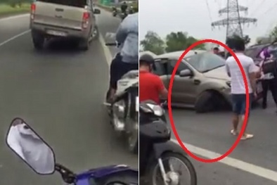 Tai nạn giao thông ngày 28/5: Ford Ranger gây tai nạn rồi bỏ chạy, phóng vun vút bằng 3 bánh