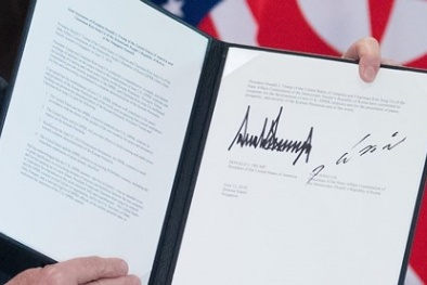 Chi tiết nội dung thỏa thuận 'chấn động' giữa Donald Trump và  Kim Jong-un