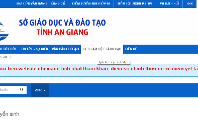 Cách tra cứu điểm chuẩn vào lớp 10 tại TP.HCM và An Giang năm 2018 