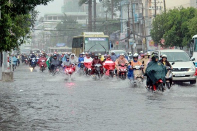 Áp thấp nhiệt đới di chuyển cấp độ cực mạnh tiếp tục gây mưa rào và dông