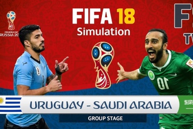 Xem trực tuyến bóng đá Uruguay vs Saudi Arabia, bảng A World Cup 2018 