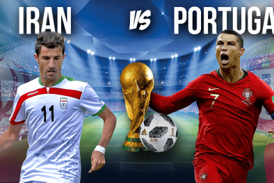 Link xem trực tiếp bóng đá World Cup 2018 Iran vs Bồ Đào Nha, bảng B lúc 1h00 ngày 26/6 
