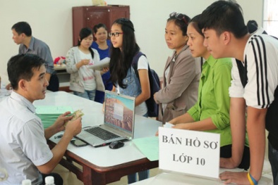 Nộp hồ sơ nhập học vào lớp 10: Không được thu bất cứ khoản đóng góp nào