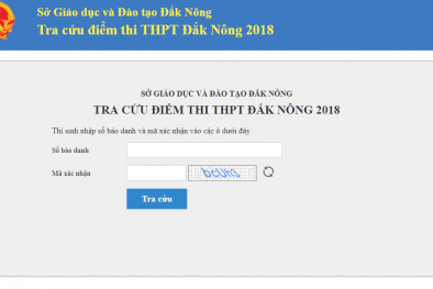 Cách tra cứu điểm thi THPT quốc gia năm 2018 tỉnh Đắc Nông nhanh và chính xác nhất