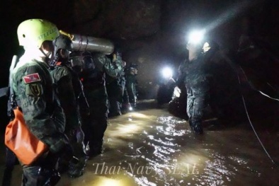Giải cứu đội bóng Thái Lan: Chiến dịch thứ 3 bắt đầu trong mưa lớn