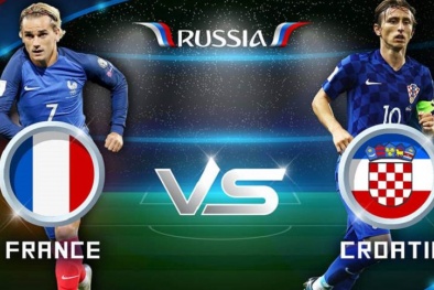 Link xem trực tiếp bóng đá Pháp vs Croatia, chung kết  World Cup 2018 