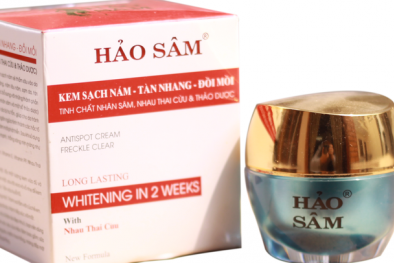 Thu hồi toàn quốc kem sạch nám-tàn nhang đồi mồi Hảo Sâm không đảm bảo chất lượng
