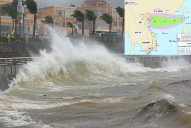 Bão số 5 giật cấp 10 tiến sát Quảng Ninh, siêu bão Mangkhut sắp vào biển Đông