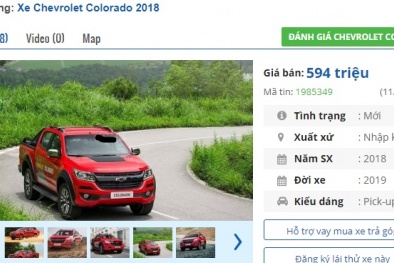 Giá từ 594 triệu, ô tô bán tải của Chevrolet bán chạy nhất Việt Nam