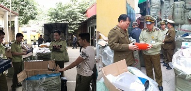 Nhập lậu lượng lớn quần áo trôi nổi từ Trung Quốc về Việt Nam bán kiếm lời 
