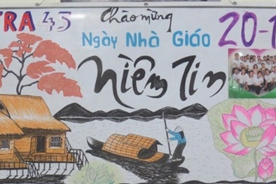 20/11: Những vật liệu làm báo tường đẹp nhất tri ân thầy cô