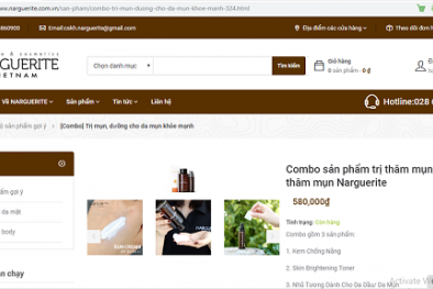 Công ty TNHH Narguerite 'thổi phồng' công dụng sản phẩm, gây hiểu lầm cho khách hàng
