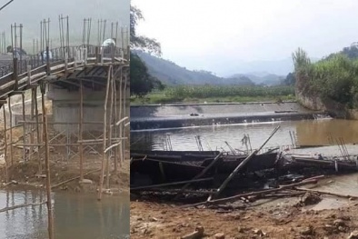 Yên Bái: Xác định nguyên nhân cây cầu đổ sập khi chưa kịp hoàn thành 