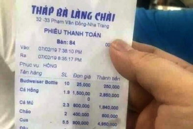 Ăn ở Nha Trang bị ‘chặt chém’ 250.000 một đĩa mồng tơi