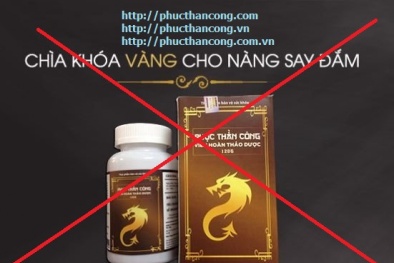 Công ty Trí Tâm bị phạt 60 triệu đồng do quảng cáo Phục Thần Công sai phép