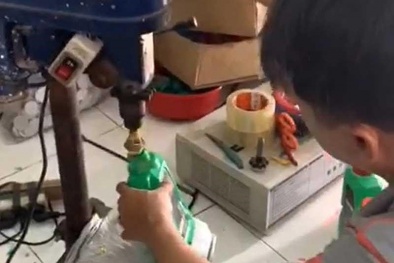 Cận cảnh công nghệ sản xuất dầu nhớt giả