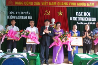 Công ty Cổ phần bê tông và Xây dựng Thanh Hóa đạt Giải thưởng Chất lượng Quốc gia 2018