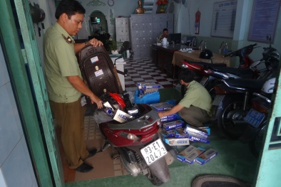 Tóm gọn lô thuốc lá điếu nhập lậu đang trên đường mang đi tiêu thụ