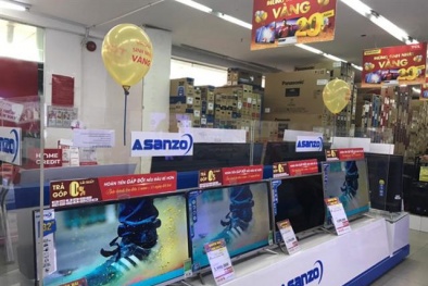 Tiếp bước Nguyễn Kim, Điện Máy Xanh thu đổi tivi Asanzo