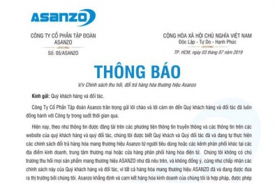 Không để Asanzo làm mất lòng tin của Link Đăng Nhập Nhà cái 13Win16.Com và người tiêu dùng
