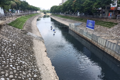 Kéo dài thời gian thí điểm làm sạch sông Tô Lịch sau sự cố xả nước từ hồ Tây