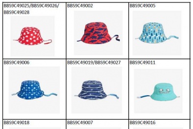 Mũ chống nắng cho bé thương hiệu Joe Fresh tiềm ẩn nguy cơ nghẹt thở 