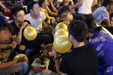 Ngộ độc do hít bóng cười trong thời gian dài