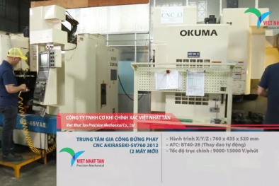 Chương trình 712: Cơ khí Chính xác Việt Nhật Tân áp dụng LEAN-ERP trong sản xuất