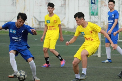 Gay cấn loạt trận đấu vòng bảng giải bóng đá học sinh tranh cup Number 1 Active